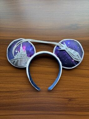Walt Disney World 50th Anniversary Space Mountain Ears Silver